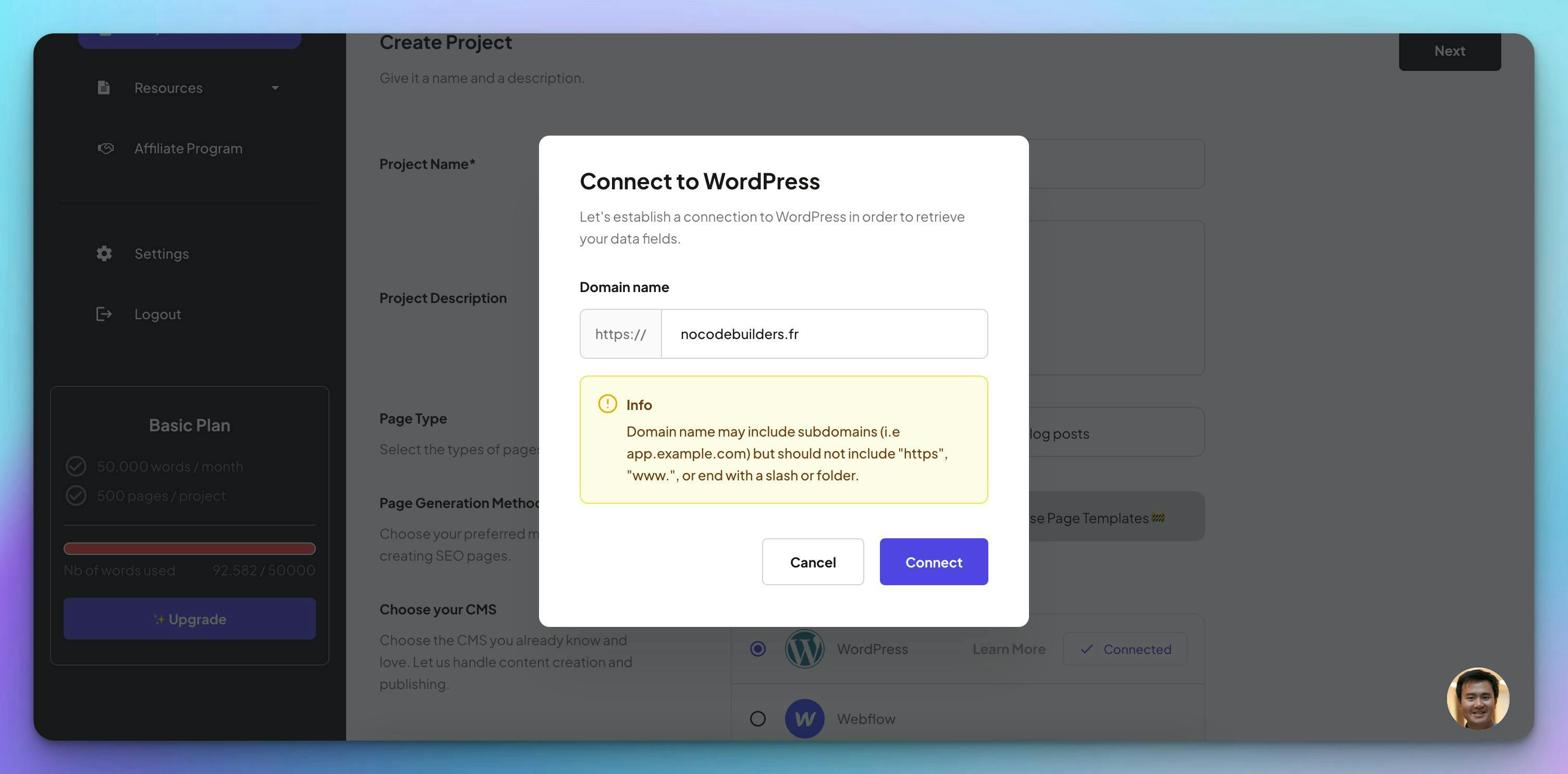 Step 2 - Connect CMS