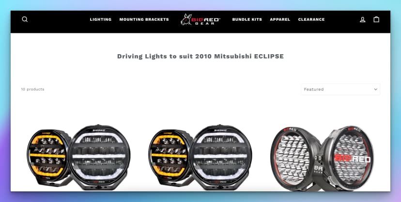 Driving Lights to suit 2010 Mitsubishi Eclipse