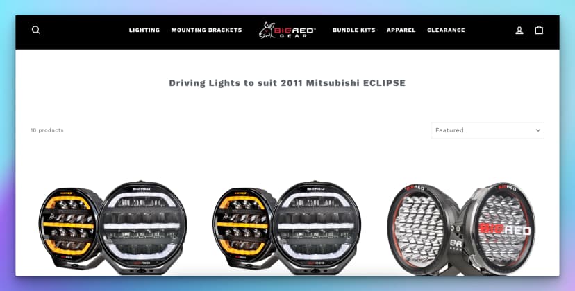 Driving Lights to suit 2011 Mitsubishi Eclipse