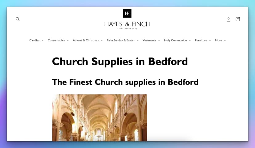 Church Supplies in Bedford