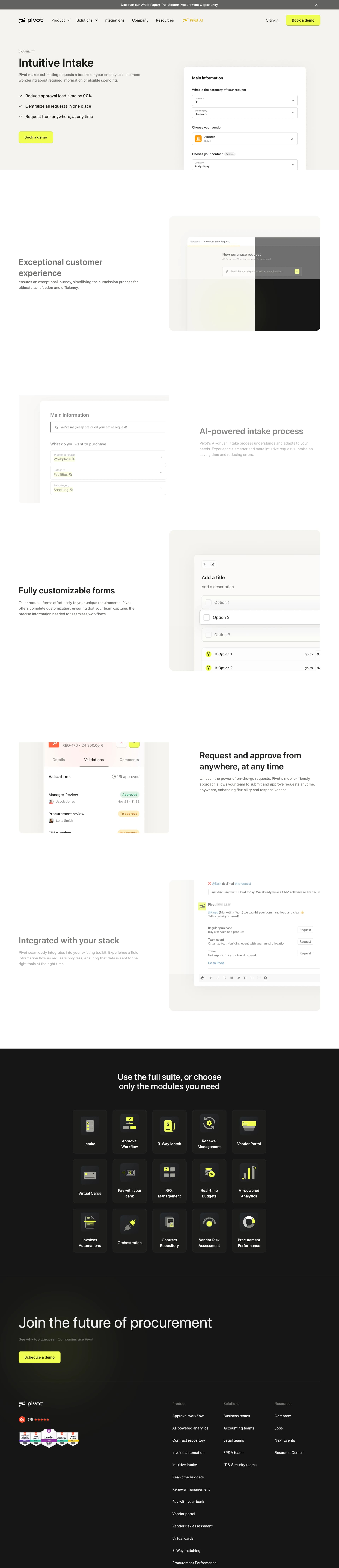 feature pages