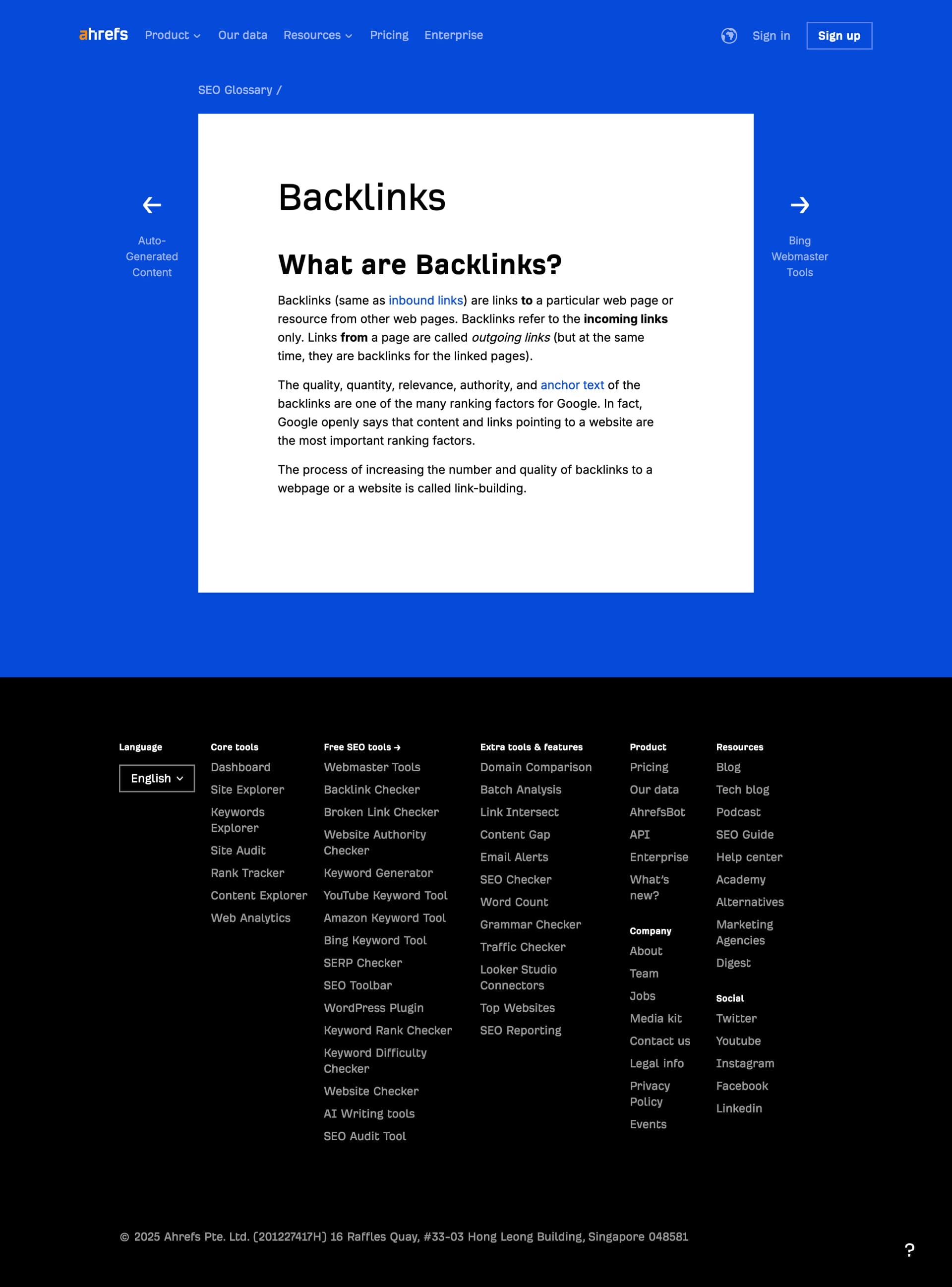 Glossary Pages for Hugo