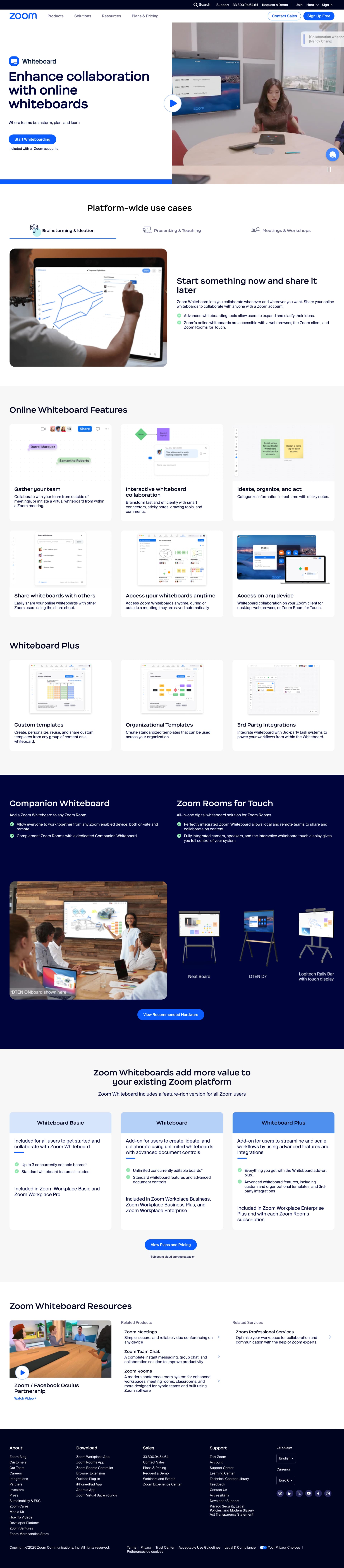 saas product pages